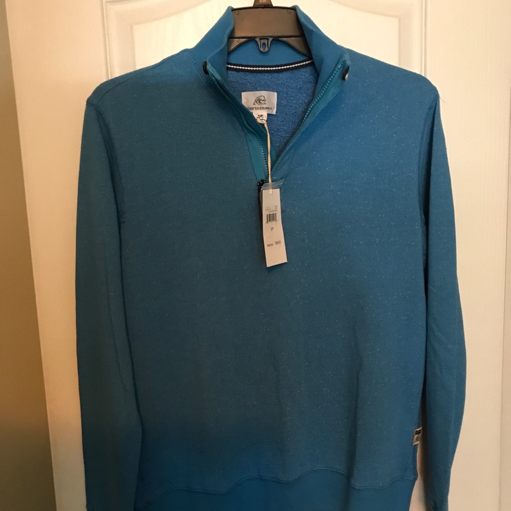 New Men's Surfside Supply 3/4 Zip Pullover - Cendre Blue